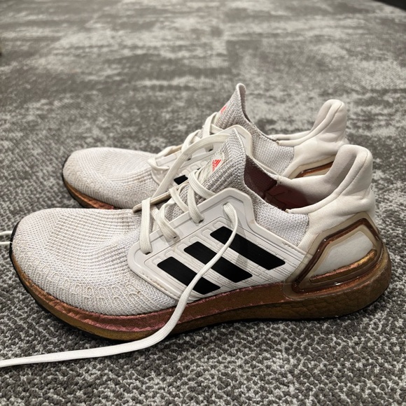 Adidas Ultraboost 20 W Metallic White Black Pink EG9780 Size 9 Iridescent - Picture 3 of 6